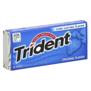 Trident Original Sugar Free Gum 18 pc
