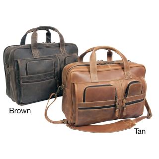 Canyon Executive 16 inch Leather Laptop Computer Briefcase