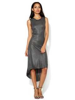 Elroy Metallic Jersey High Low Dress by Oonagh by Nanette Lepore