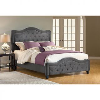 Hillsdale Furniture Trieste Fabric Bed   Queen   Pewter colored