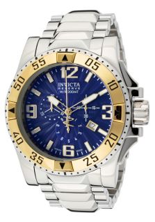 Invicta 10894  Watches,Mens Excursion/Reserve Chronograph Blue Textured Dial Stainless Steel, Chronograph Invicta Quartz Watches