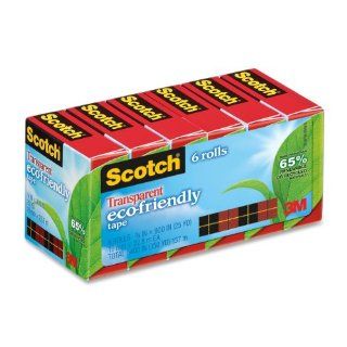 Scotch Transparent Greener Tape, 3/4 x 900 Inches, Boxed, 6 Rolls (612 6P)  Clear Tapes 
