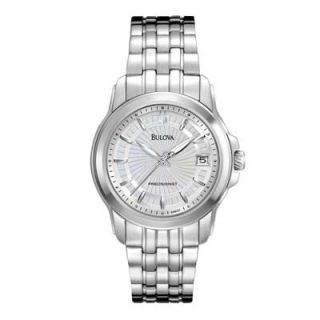 Ladies Bulova Precisionist Watch with Silver Dial (Model 96M121