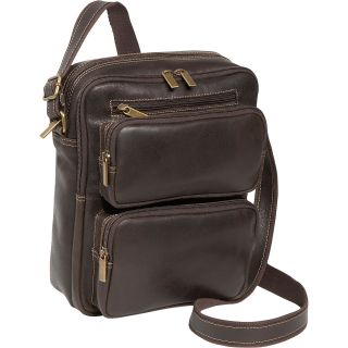 Le Donne Leather Distressed Leather Multi Pocket iPad / eReader Mens Bag