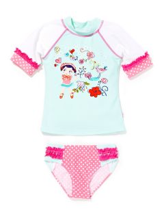 Cutie Doll Rash Guard Set by Floatimini