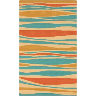 Meticulously Woven Bailee Striped Transitional Indoor/ Outdoor Area Rug (9 X 12)