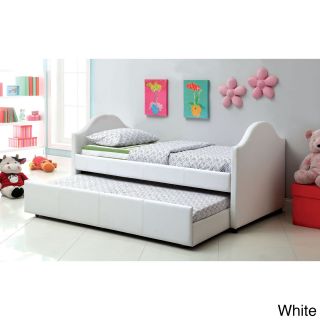 Furniture Of America Ordino Contemporary Twin Daybed With Twin Trundle White Size Twin