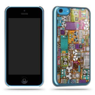 Music Collage Cool Retro Funky Quirky Phone Case Shell for iPhone 5C Electronics