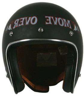 TORC (T50HF Route 66) 3/4 Helmet with Two Hi Fi Speakers and 'Move Over' Graphic (Flat Black, X Small) Automotive
