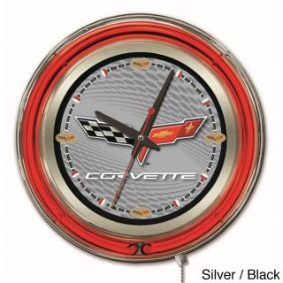 Holland Bar Stool Company Neon Corvette Clock