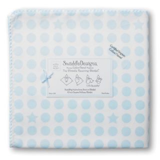 Swaddle Designs Organic Ultimate Receiving Blanket® in Pastel Dots and Stars 