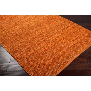 Surya Carept, Inc. Hand Woven Casual Eco Natrual Fiber Jute Area Rug (8 X 11) Orange Size 8 x 11