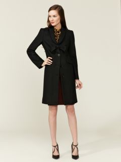 Bow Front Wool Coat by Love Moschino