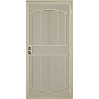 Gatehouse Gibraltar Almond Steel Security Door (Common 36 in x 81 in; Actual 39 in x 81 in)