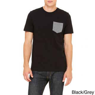 Los Angeles Pop Art Canvas Mens Short Sleeve Pocket T shirt Black Size S