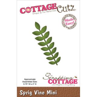 Cottagecutz Mini Die 1.75 X1.75   Sprig Vine