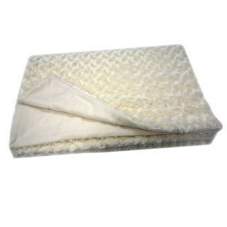 Roberto Amee Sculpted Ivory Faux Fur Blanket (case Of 12)