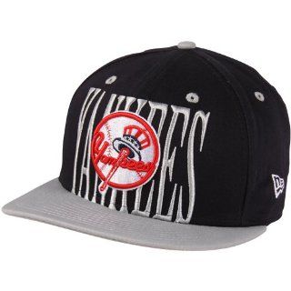 MLB New Era New York Yankees Step Above 9FIFTY Snapback Adjustable Hat   Navy Blue Silver  Sports Fan Baseball Caps  Sports & Outdoors