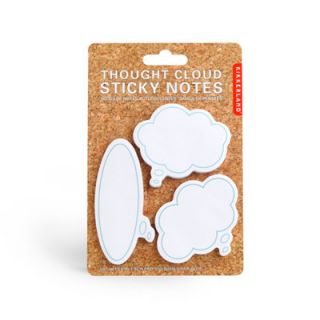 Kikkerland Sticky Notes ST Type Thought Cloud