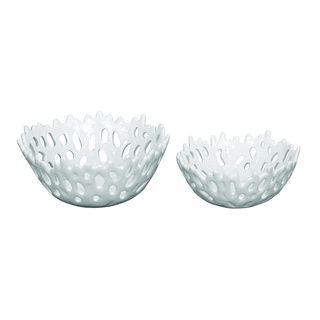 White Coral Bowls (set Of 2)