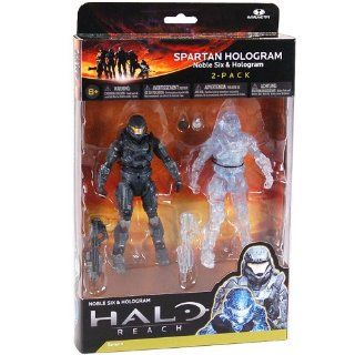 Spartan Noble Six and Hologram Halo Reach Action Figure 2 Pack Toys & Games