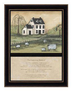 The Craft Room PAT322A 782 The Lord Is My Shepherd, Hardwood Shaker Framed and Textured Wall Art   Shelving Hardware  