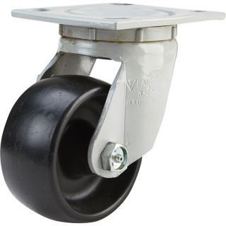 2in. Swivel Plain Bearing, Non-Marking Caster  Up to 299 Lbs.