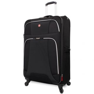 Wenger Monte Leone Black 29 inch Large Expandable Spinner Upright Suitcase