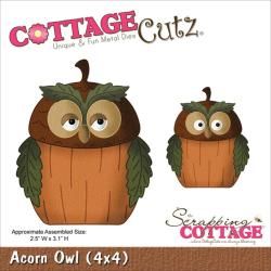 Cottagecutz Die 4 X4   Acorn Owl