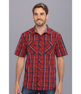The North Face S/S Orangahang Woven Mens Short Sleeve Button Up (Red)