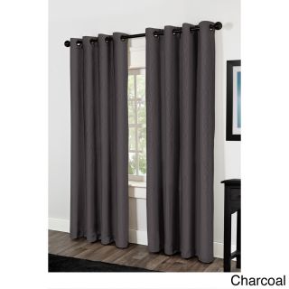 Amalgamated Textiles Inc. Crete Thermal Insulated Grommet Top 84 Inch Curtain Panel Pair Grey Size 54 x 84