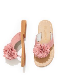 Pom Pom Flower Thong Sandal by L&lsquo;Amour & Angel