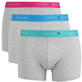 Tommy Hilfiger Mens Seymour Trunks 3 Pack   Grey Heather      Mens Underwear