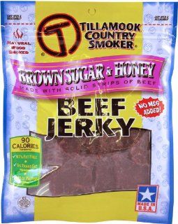 Tillamook Honey Glazed, Beef Jerky, 3.25 Ounce (Pack of 4)  Jerky And Dried Meats  Grocery & Gourmet Food