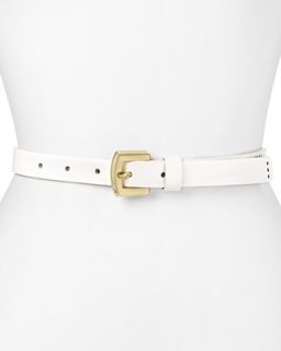 VINCE CAMUTO Belt   Gold Tone Buckle On Perforated Panel's