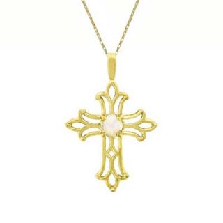 birthstone cross pendant in 10k gold orig $ 149 00 126 65 add