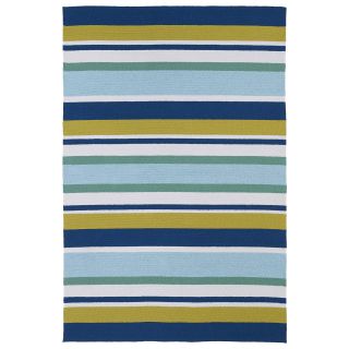Indoor/ Outdoor Luau Multicolored Stripes Rug (76 X 9)