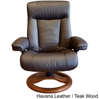 Fjord Scansit Leather Recliner And Ottoman