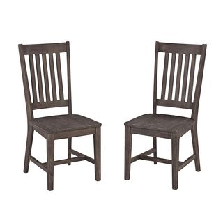 Solid Acacia Wood Dining Chair Set (set Of 2)