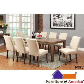 Furniture Of America Sorine 9 piece Light Oak Dining Set