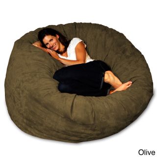 Theater Sacks Llc 5 foot Soft Micro Suede Beanbag Theater Sack Chair Black Size Large