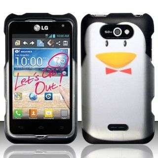 For LG Motion 4G MS770/P870 (MetroPCS) Rubberized Design Cover   Penguin Design Cell Phones & Accessories