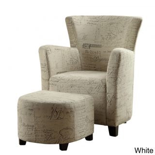 Alicia club Chair With Ottoman