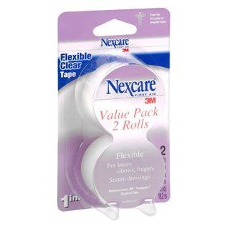 3M Nexcare Flexible Clear First Aid Tape 771 Valuepak 2PK 1X10YD Health & Personal Care