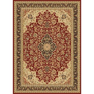 Centennial Red/ Black Traditional Area Rug (53 X 73)