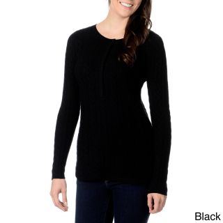 Ply Cashmere Womens Cable Knit Sweater