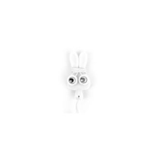 Kikkerland Buddy Ear Buds and Cord Wrap Bunny US17 PK / US17 W Color White
