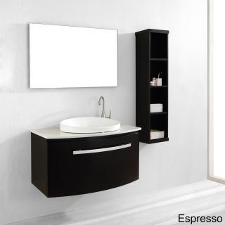 Virtu Virtu Usa 40 inch Anabelle Single Sink Bathroom Vanity Set Espresso Size Single Vanities