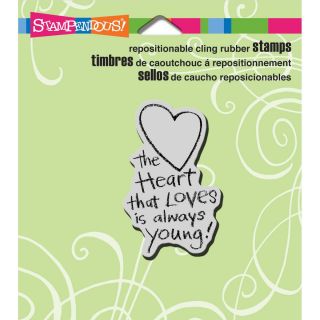 Stampendous Cling Rubber Stamp 3.5 X4 Sheet   Always Young