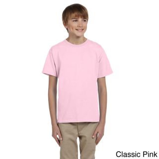 Fruit Of The Loom Fruit Of The Loom Youth Boys Heavy Cotton Hd T shirt Pink Size L (14 16)